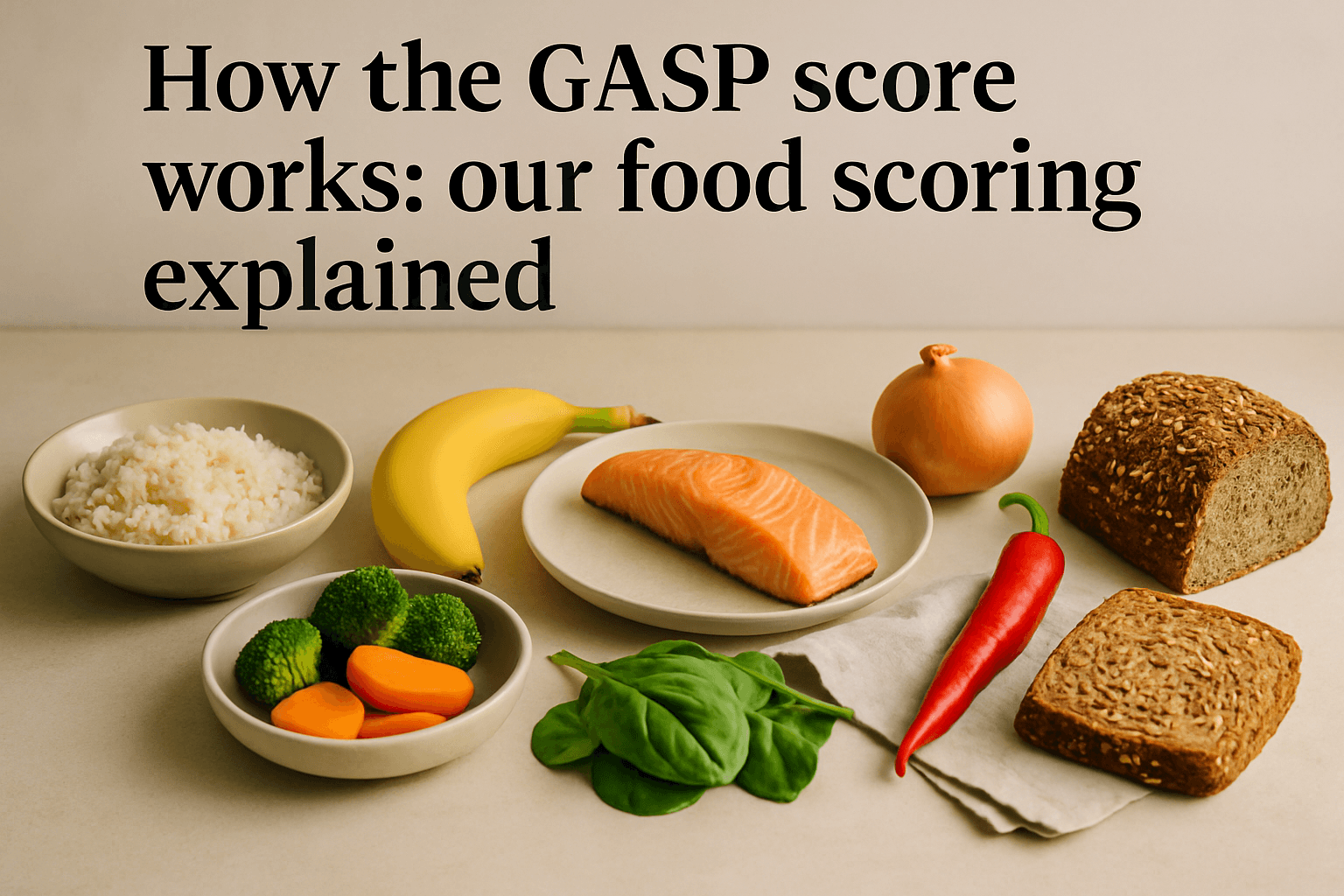 How the GASP score works: our food scoring explained